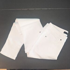 1822 Denim Women's Straight Leg White Jeans